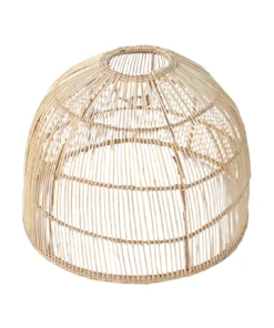 Alternative view of Dome Pendant Lampshade (Straight weave)