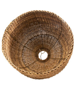 Alternative view of Malawi Cane Hand Woven Lamp Shade – M 102 (Natural Beige, 62x56cm)